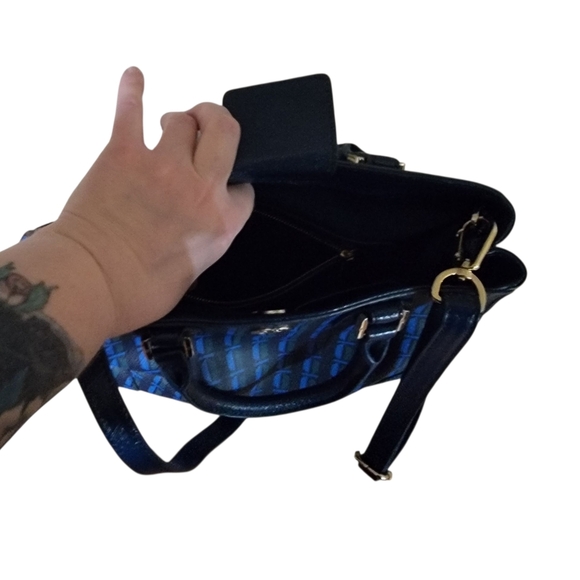 Tory Burch Blue & Green Patterned Women's Bag - Picture 7 of 9